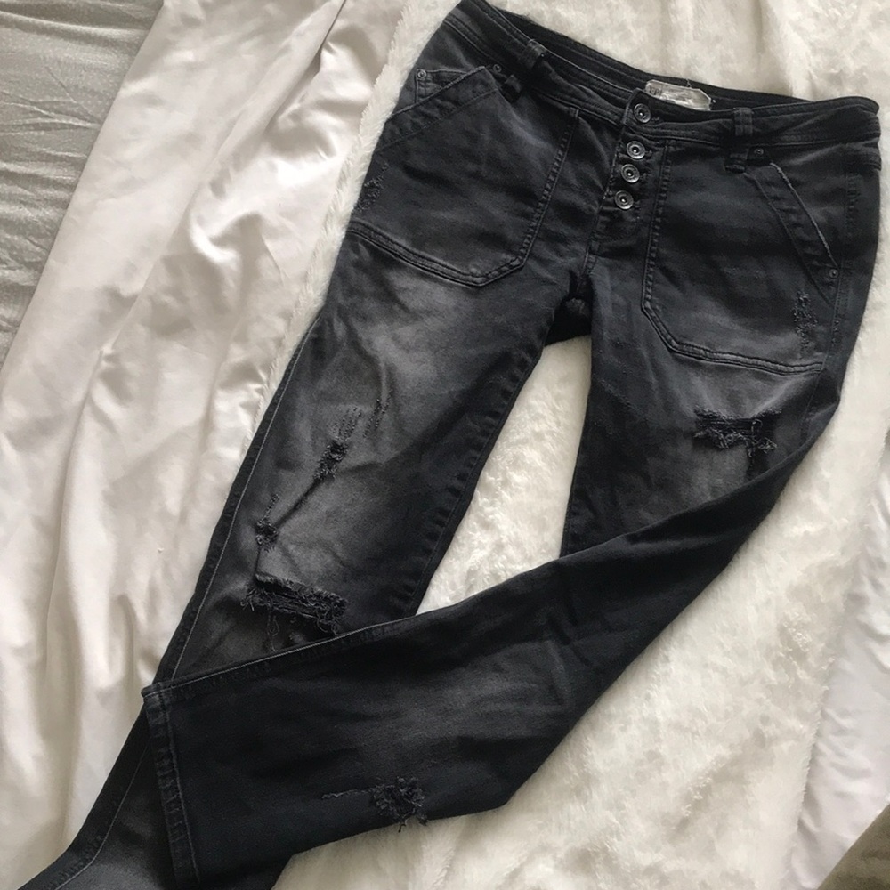 Free people cropped jeans